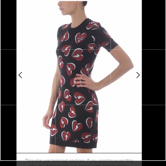 Love Moschino Dresses & Skirts - FLASH SALE! LOVE MOSCHINO 🤩 Graphic Sweater Dress 40